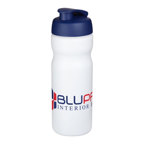 Bouteille Baseline® Plus de sport avec couvercle à clapet - 650 ml Blanc-Bleu | sans marquage | non disponible | non disponible