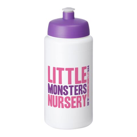 Bouteille Baseline® Plus avec couvercle sport et bandeau antidérapant - 500 ml Translucide-Violet | sans marquage | non disponible | non disponible
