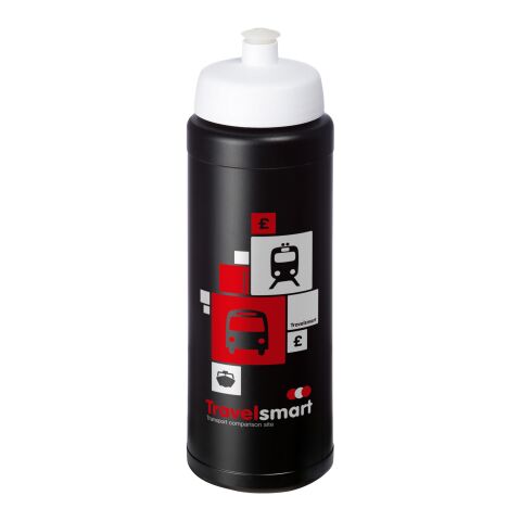 Bouteille Baseline® Plus avec couvercle sport et bandeau antidérapant - 750 ml Noir bronze-Blanc | sans marquage | non disponible | non disponible