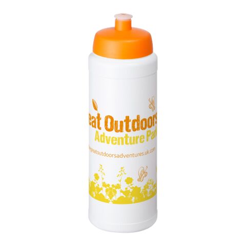 Bouteille Baseline® Plus avec bouchon sport - 750 ml Blanc-Orange | sans marquage | non disponible | non disponible