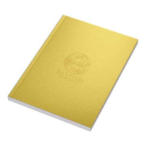 Cahier A5 Novella Austen à couverture souple métallisée de 100 feuilles Doré | sans marquage | non disponible | non disponible