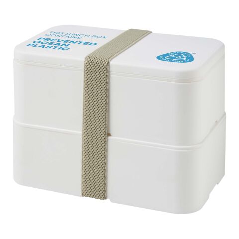 Boîte à lunch à double épaisseur de 700&nbsp;+&nbsp;700&nbsp;ml MIYO POP blanc | sans marquage | non disponible | non disponible