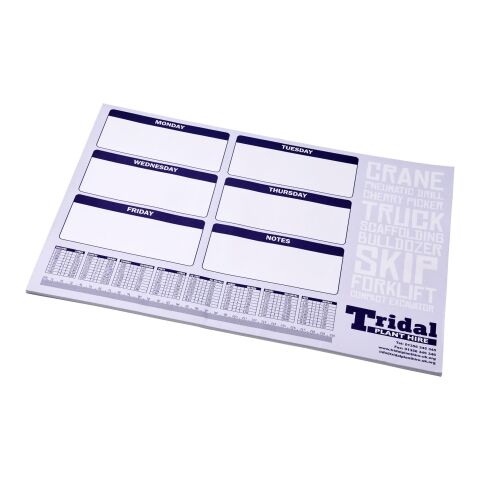 Bloc-notes Desk-Mate® A2 Blanc | 25 pages | sans marquage | non disponible | non disponible