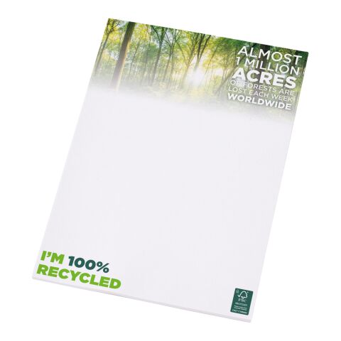 Bloc-notes A4 recyclé Desk-Mate® Blanc | 25 pages | sans marquage | non disponible | non disponible