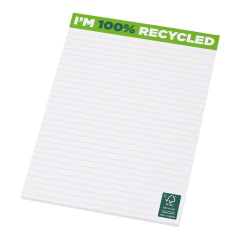 Bloc-notes A5 recyclé Desk-Mate® Blanc | 25 pages | sans marquage | non disponible | non disponible