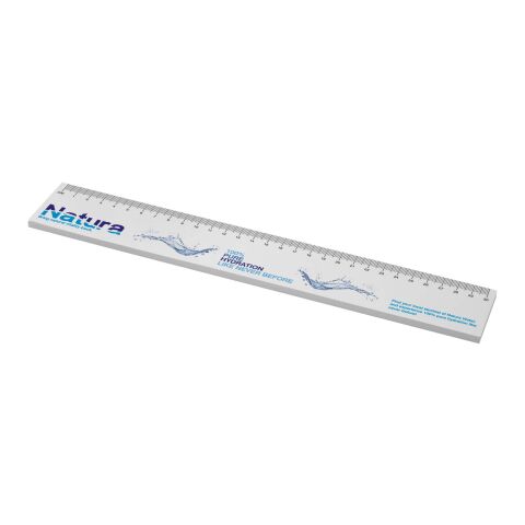 Notes autocollantes recyclées Sticky-Mate® avec règle imprimée 30 cms Blanc | 25 pages | sans marquage | non disponible | non disponible