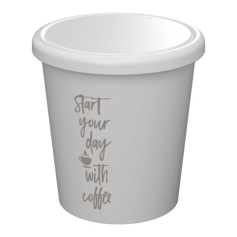 Gobelet Americano® Piccolo de 100 ml avec couvercle blanc | sans marquage | non disponible | non disponible