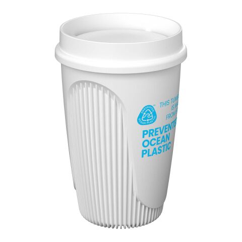 Gobelet Alto POP de 350&nbsp;ml avec couvercle 360° Blanc | sans marquage | non disponible | non disponible
