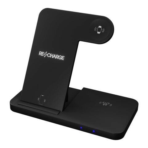SCX.design W28 kabellose 3-in-1 Ladestation kabellos mit Telefonständer und Leuchtlogo Standard | noir | sans marquage | non disponible | non disponible