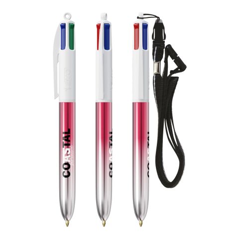 BIC® 4 Couleurs® Bicolor + Lanyard