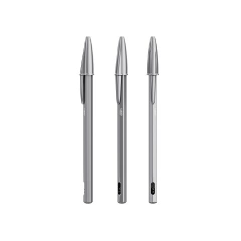 BIC® Cristal® Re New encre bleu | encre noire | Gravure | Corps-Centré clip | 2.00 mm x 68.00 mm