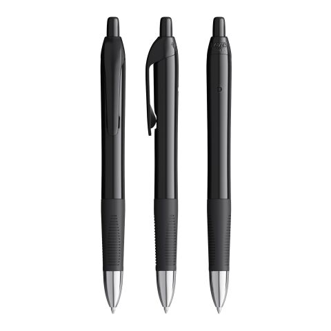 BIC® Intensity® Gel Clic noir | encre bleu | Sérigraphie 1 couleur | Corps-arrière clip | 16.00 mm x 40.00 mm