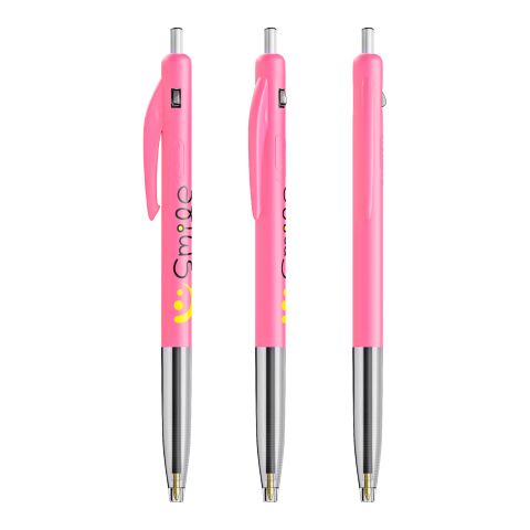 BIC® M10® Clic Stylo à bille rétractable rose vif | sans marquage | non disponible | non disponible