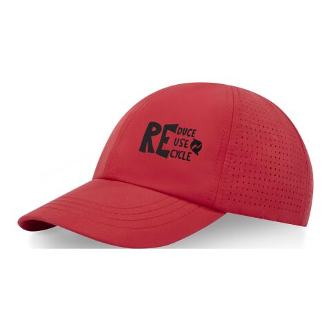 Casquette 6 panneaux Mica GRS recyclée ajustée Standard | Rouge | sans marquage | non disponible | non disponible