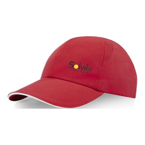 Casquette sandwich 6 panneaux Morion GRS recyclée ajustable Standard | Rouge | sans marquage | non disponible | non disponible