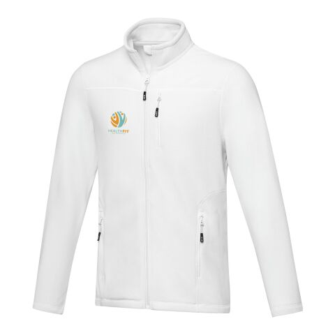 Veste Amber pour homme en polaire recyclée GRS entièrement zippée Standard | Blanc | 3XL | sans marquage | non disponible | non disponible | non disponible