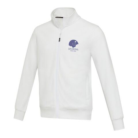 Pull Galena unisexe recyclé à fermeture éclair intégrale Standard | Blanc | XL | sans marquage | non disponible | non disponible | non disponible