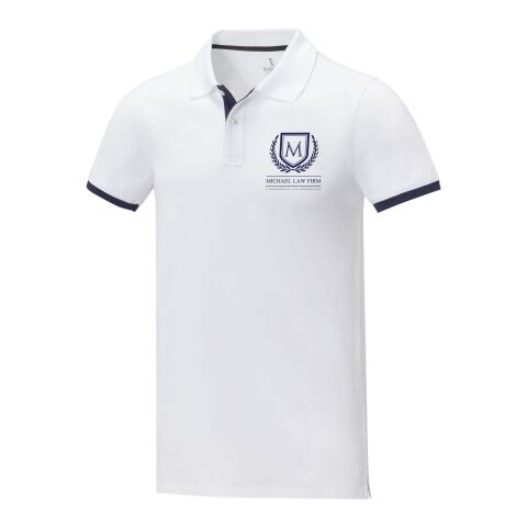 Polo Morgan manches courtes deux tons homme Standard | Blanc | XS | sans marquage | non disponible | non disponible | non disponible