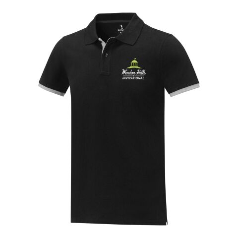 Polo Morgan manches courtes deux tons homme Standard | Noir | M | sans marquage | non disponible | non disponible | non disponible