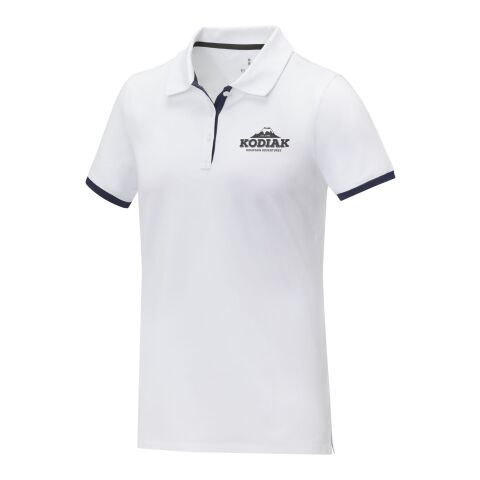 Polo Morgan à manches courtes deux tons femme Standard | blanc | S | sans marquage | non disponible | non disponible | non disponible