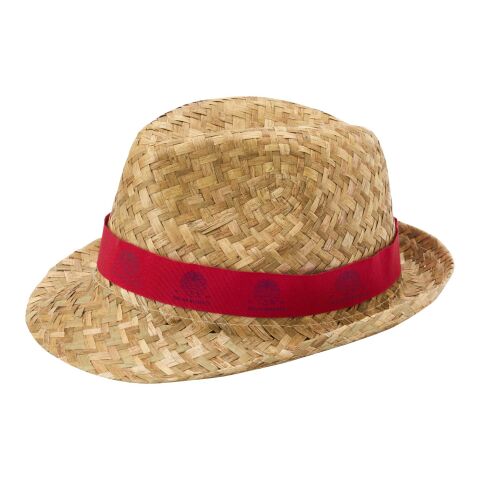 Chapeau de paille Pricus Rouge-Naturel | sans marquage | non disponible | non disponible | non disponible