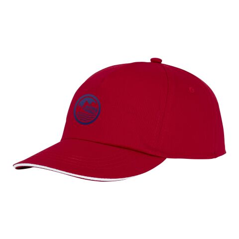 Casquette 5 panneaux sandwich Styx Standard | Rouge | sans marquage | non disponible | non disponible | non disponible