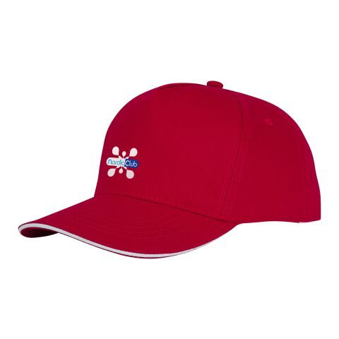 Casquette sandwich 5 panneaux Ceto Standard | Rouge | sans marquage | non disponible | non disponible | non disponible