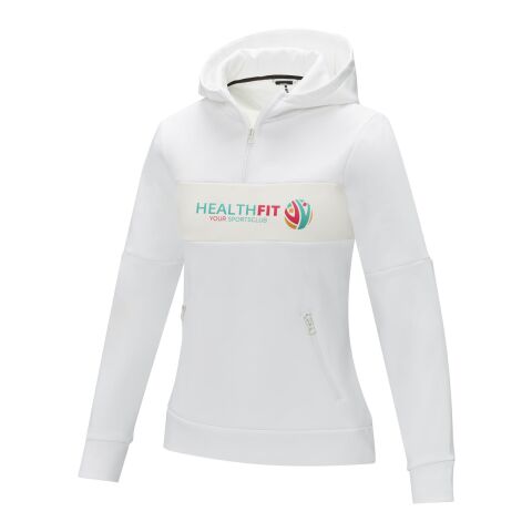 Sweat à capuche anorak à demi zip Sayan pour femme Standard | blanc | XL | sans marquage | non disponible | non disponible | non disponible