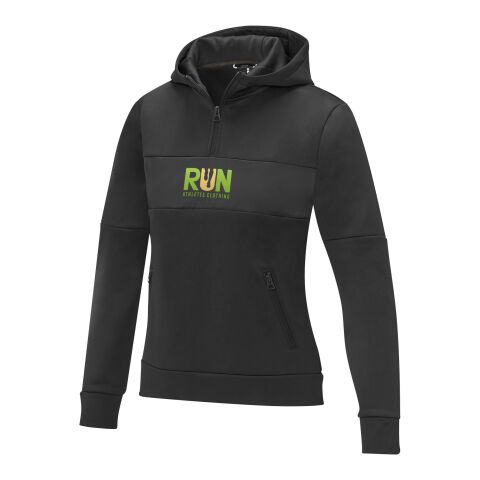 Sweat à capuche anorak à demi zip Sayan pour femme Standard | Noir | L | sans marquage | non disponible | non disponible | non disponible