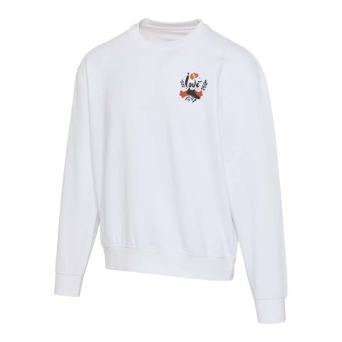 Pull unisexe OCS en coton bio oversize à col rond Boris de 280&nbsp;g/m2 Standard | Blanc | XXS | sans marquage | non disponible | non disponible | non disponible