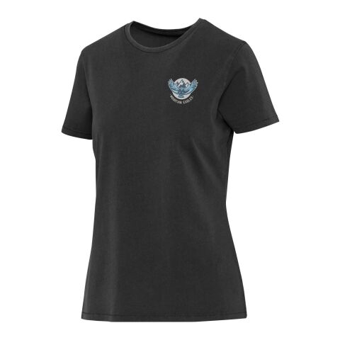 T-shirt femme délavé à manches courtes Nanaimo de 160&nbsp;g/m2 Standard | Noir | XS | sans marquage | non disponible | non disponible | non disponible