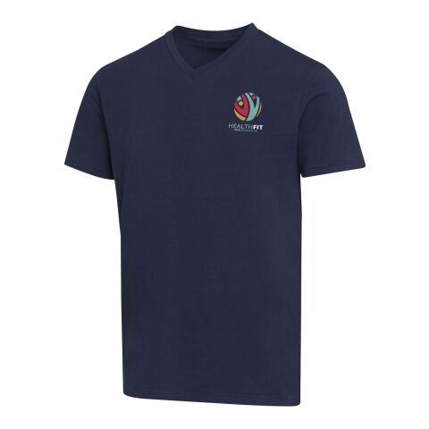 T-shirt unisexe en coton bio certifié OCS Balfour à manches courtes et col en V de 200&nbsp;g/m²