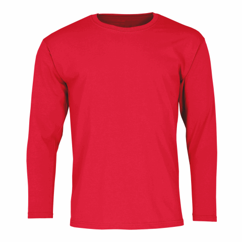 T-shirt Valueweight à manches longues rouge | M | non disponible | non disponible | non disponible