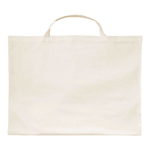 Sac en coton grand format de 70 x 50 cm avec petites anses beige | sans marquage | sans marquage