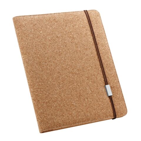 SERPA. Porte-documents A4 A4 en liège avec bloc de feuilles non lignées