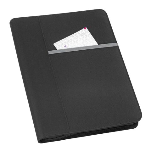 AUSTER. Porte-documents A4 A4 en 600D avec bloc de feuilles lignées gris clair | sans marquage | A4 | Ligné