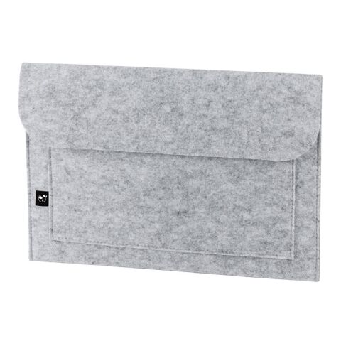 FELPY SLEEVE. Sacoche pour ordinateur portable en feutrine recyclée (100% rPET) Gris clair | sans marquage