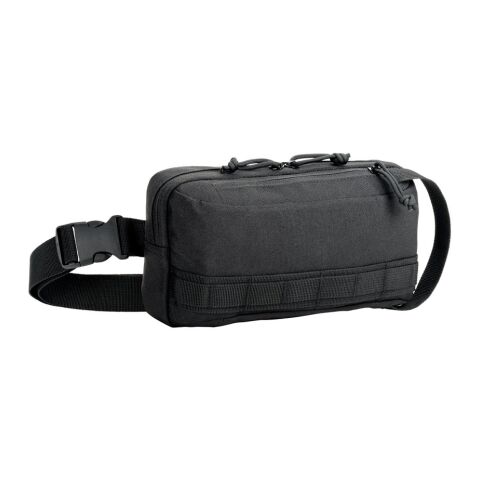 EDINBURGH. Sac banane en polyester recyclé haute densité 600D et doublure en polyester recyclé 210D Noir | sans marquage