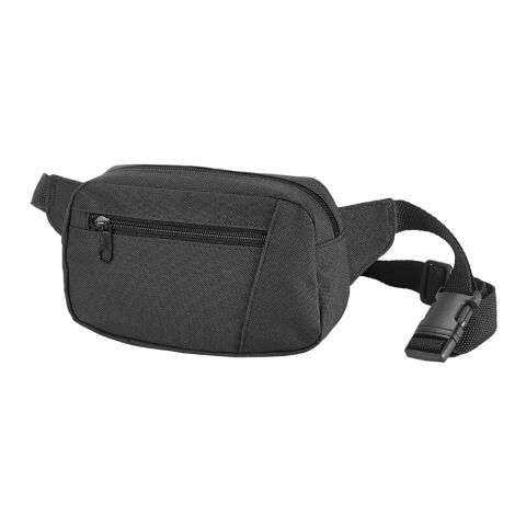 LAGOS. Sac banane en 600D Noir | sans marquage