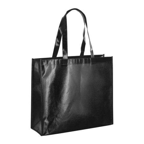 MILLENIA. Sac non tissé laminé (110 g/m²) noir | sans marquage
