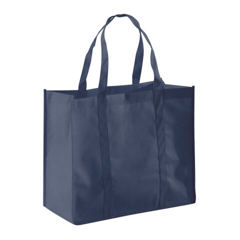 SHOPPER. Sac en non-tissé (80 g/m²) bleu | sans marquage