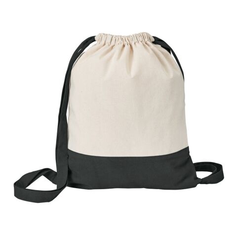 ROMFORD. Sac type sac-à-dos 100% coton (180 g/m²) Noir | sans marquage