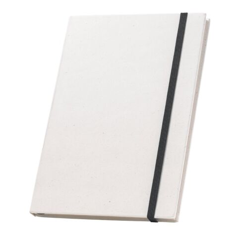 MILKY. Carnet A5 fabriqué à partir de briques de lait recyclées avec pages lignées Noir | sans marquage