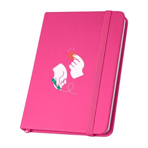 MEYER. Carnet de poche en PU à feuilles non-lignées Rose | sans marquage
