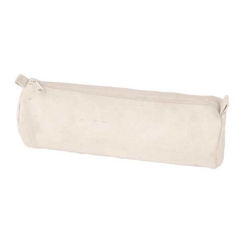 SCHOOLI. Trousse à crayons en 100% cotton canevas (290 g/m²), au design cylindrique Beige | non disponible