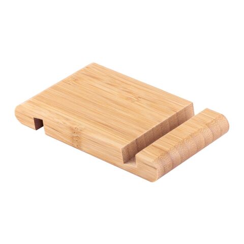 HABER. Support de téléphone portable en bambou Beige | sans marquage
