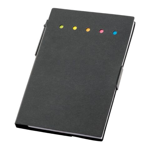 COOPER. Carnet de notes adhésif, 6 types de feuilles autocollantes Noir | sans marquage