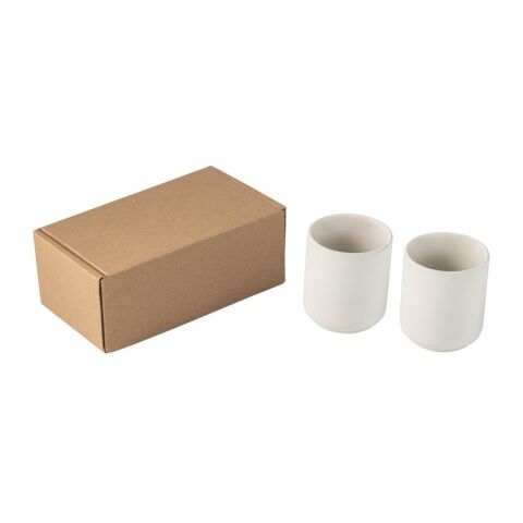 OWENS. Ensemble de tasses en céramique 280mL blanc | sans marquage