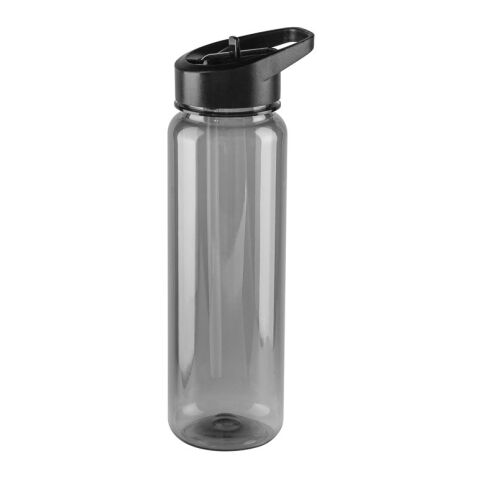 GILMORE. Bouteille de sport en rPET, translucide, finition brillante 750 mL Noir | Tampographie 1 couleur