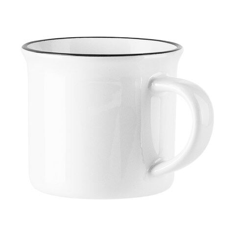 SELDEN. Tasse en céramique pour sublimation 280 mL Blanc | sans marquage